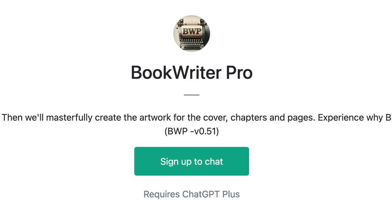 BookWriter Pro Screenshot