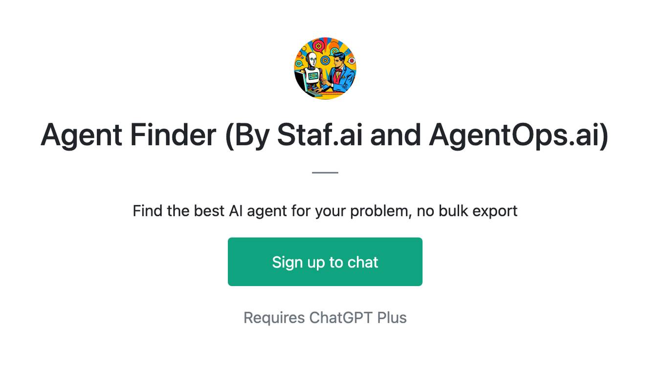 Agent Finder (By Staf.ai and AgentOps.ai) Screenshot