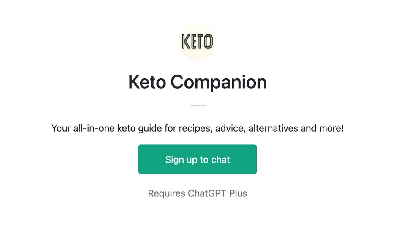 Keto Companion Screenshot