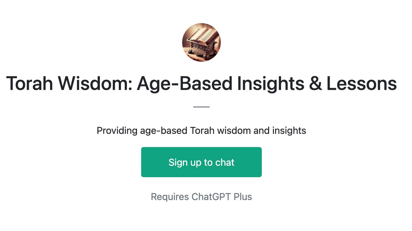 Torah Wisdom: Age-Based Insights & Lessons Screenshot