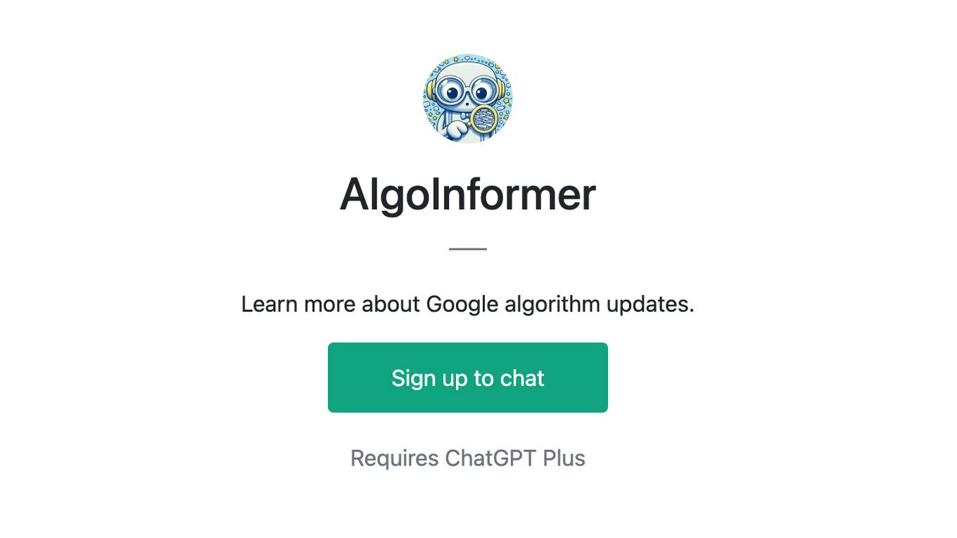 AlgoInformer Screenshot