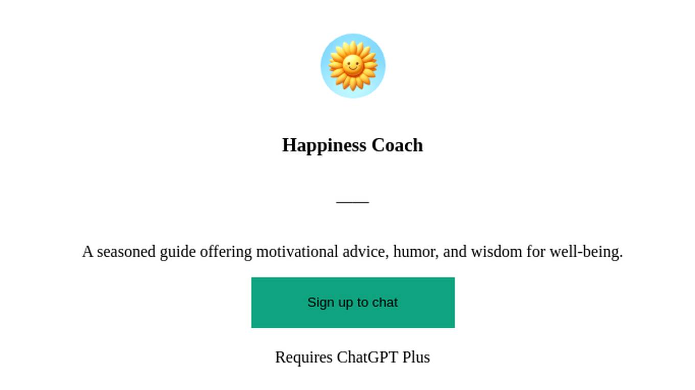 Happiness Coach Screenshot