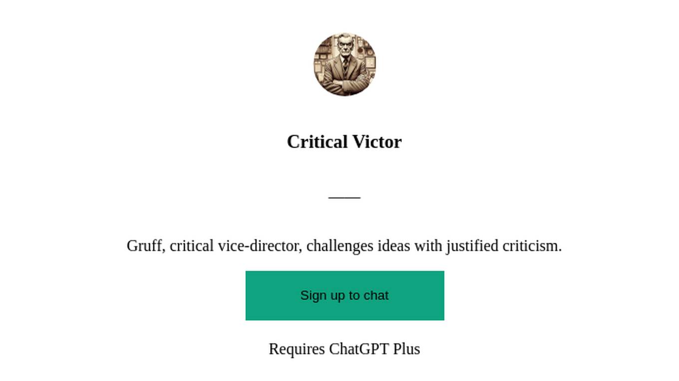 Critical Victor Screenshot