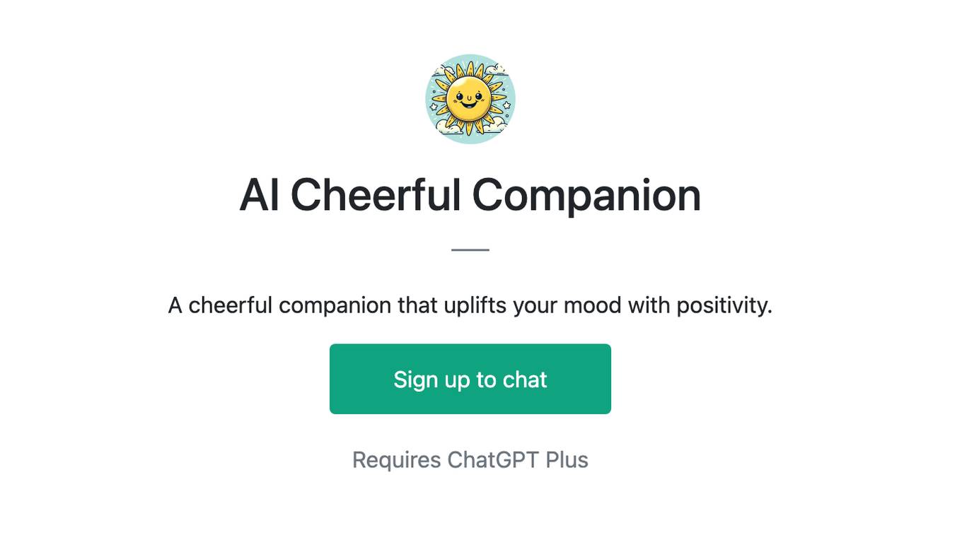 AI Cheerful Companion Screenshot