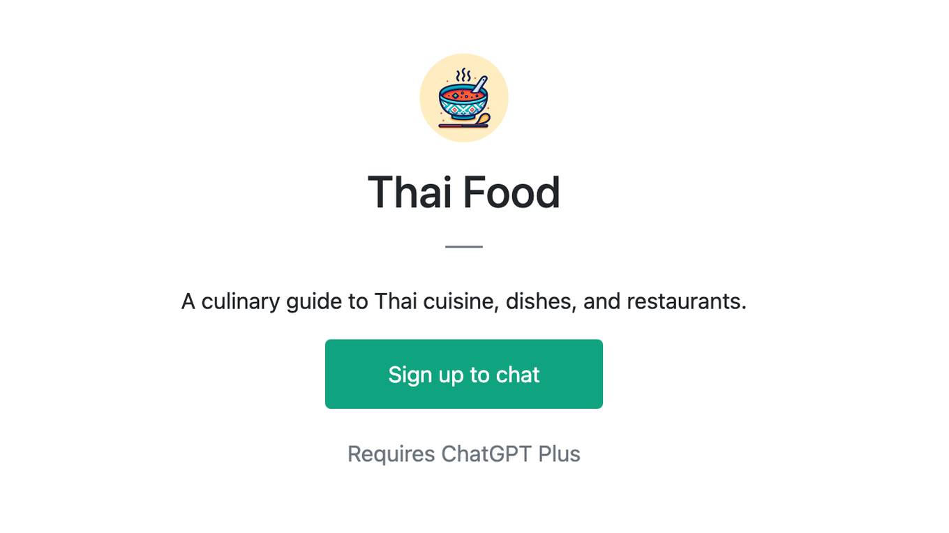 Thai Food Screenshot