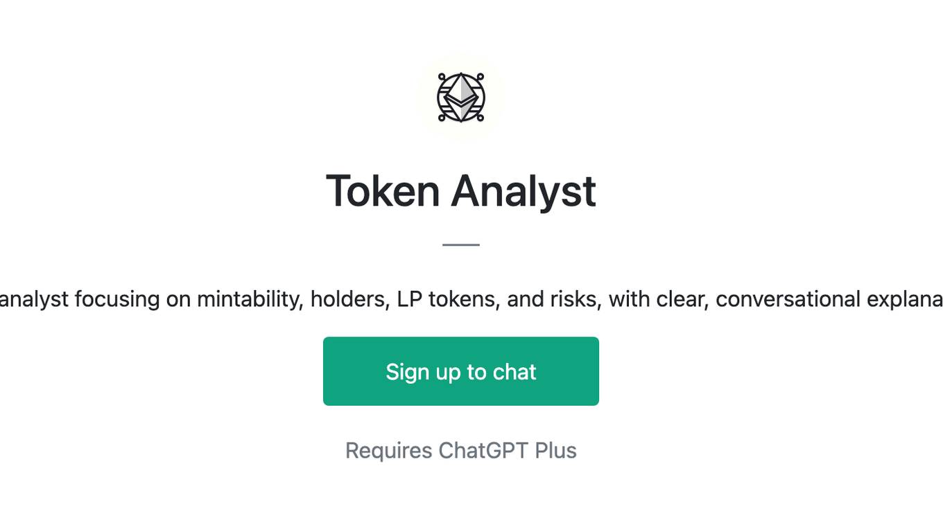 Token Analyst Screenshot