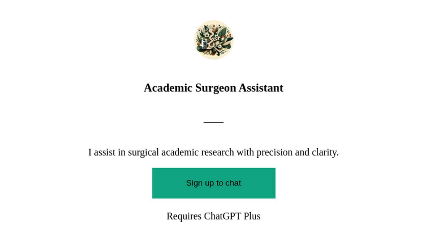 Academic Surgeon Assistant Screenshot