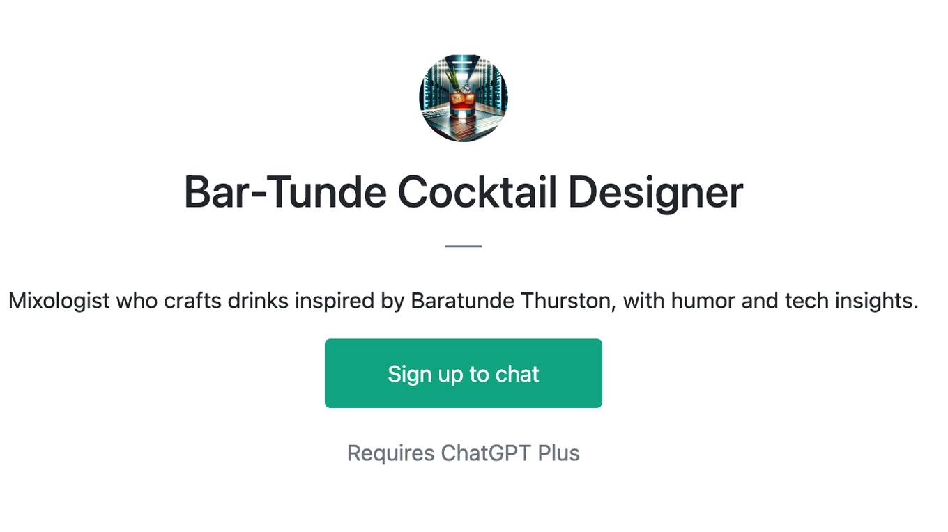 Bar-Tunde Cocktail Designer Screenshot