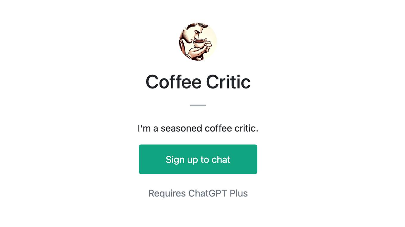 Coffee Critic Screenshot