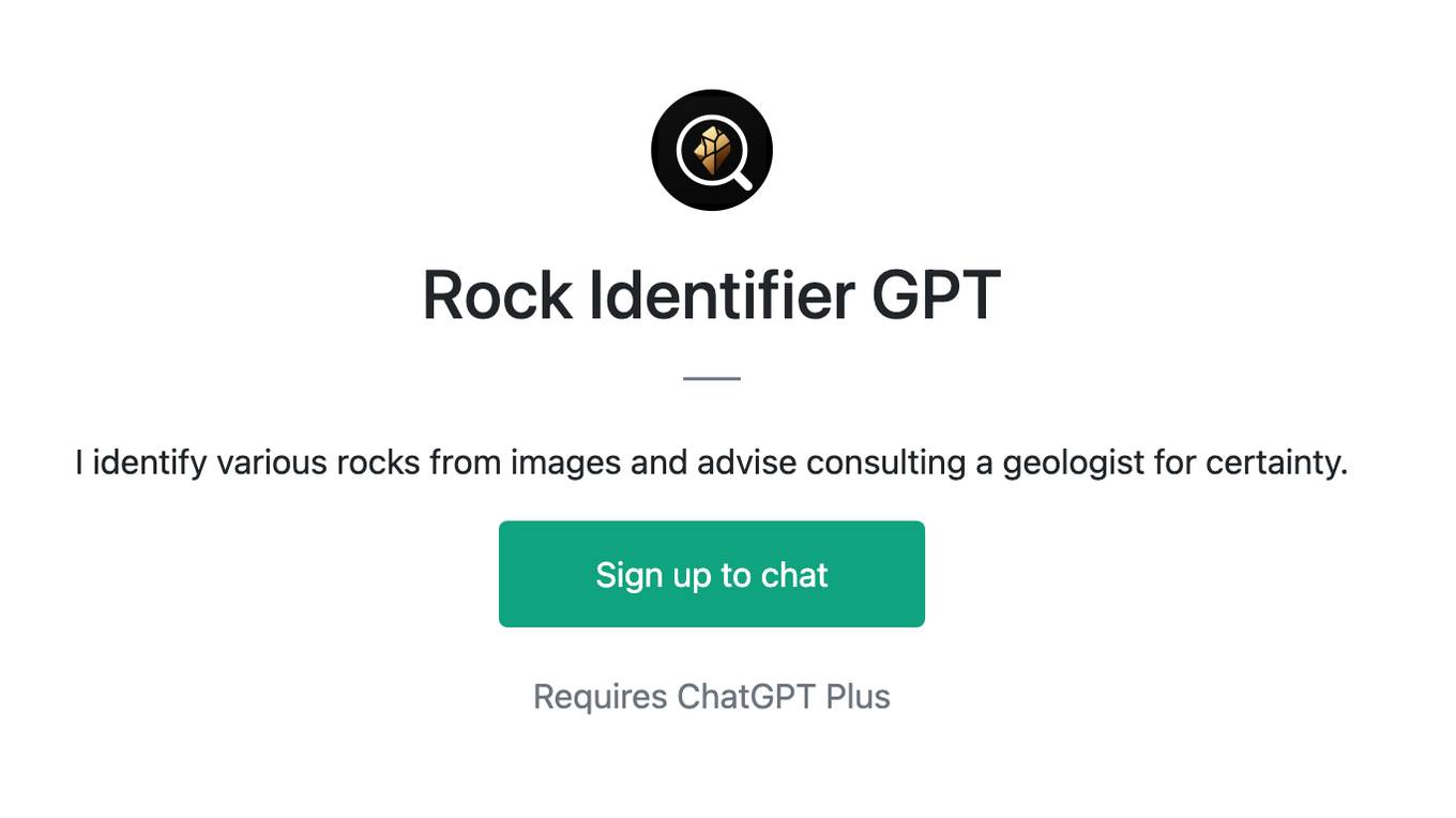 Rock Identifier GPT Screenshot