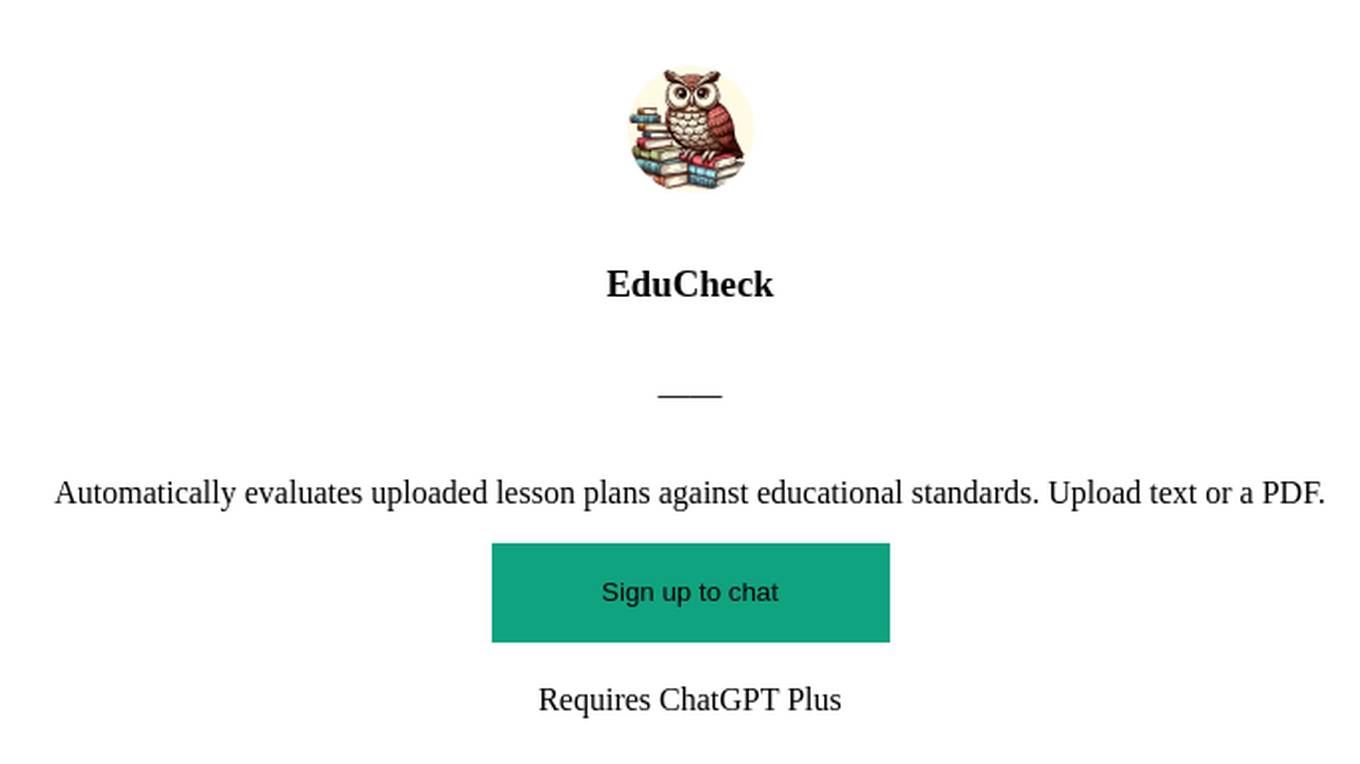 EduCheck Screenshot