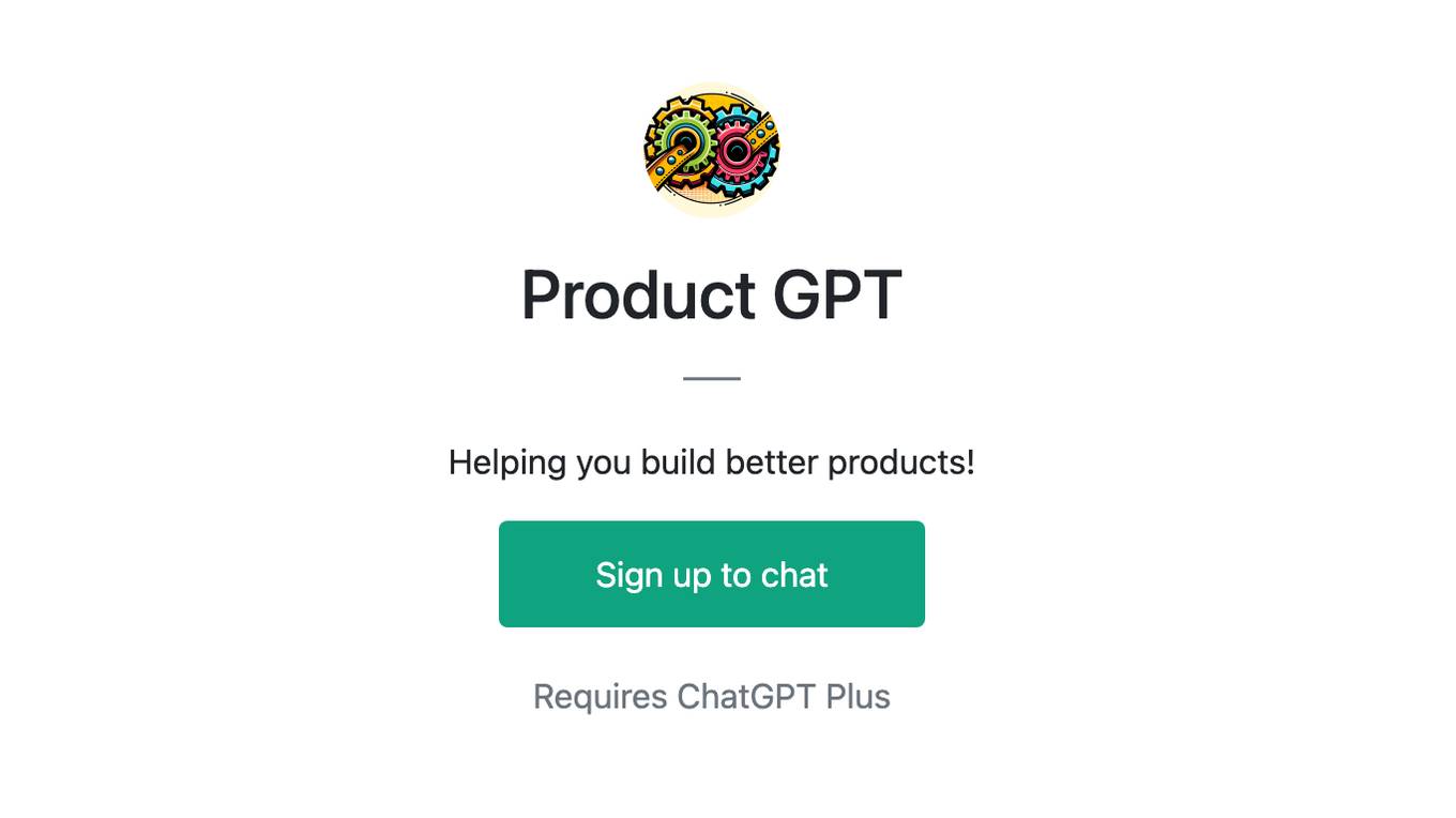 Product GPT Screenshot