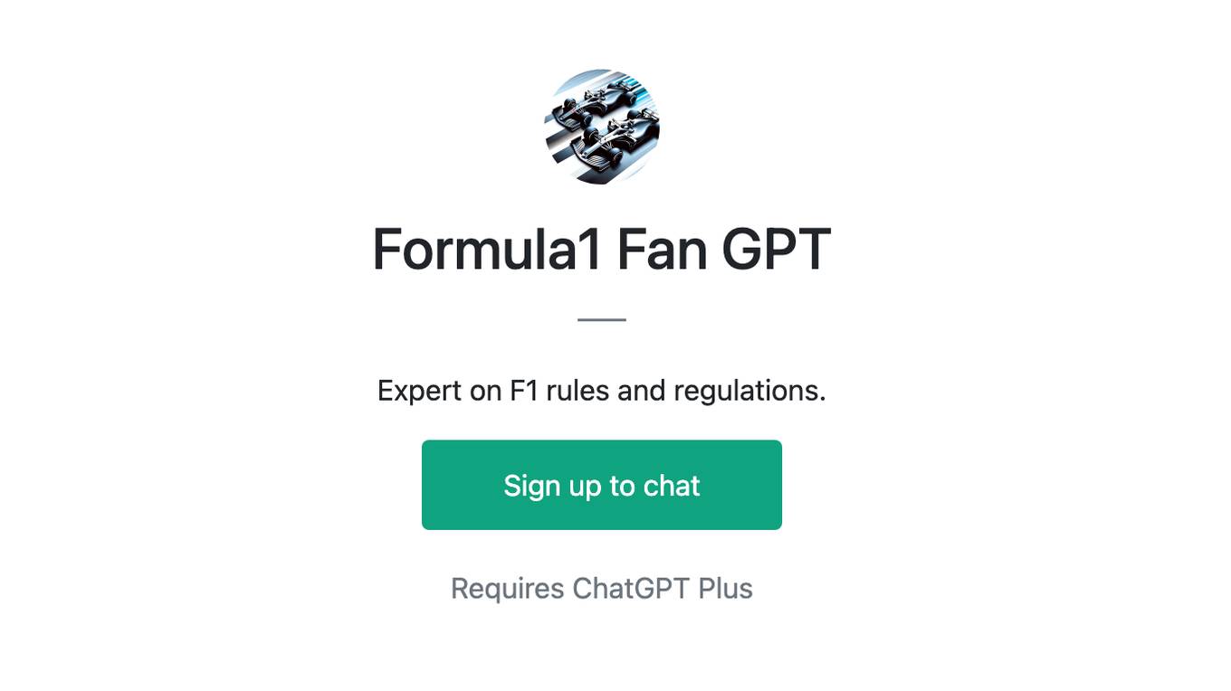 Formula1 Fan GPT Screenshot