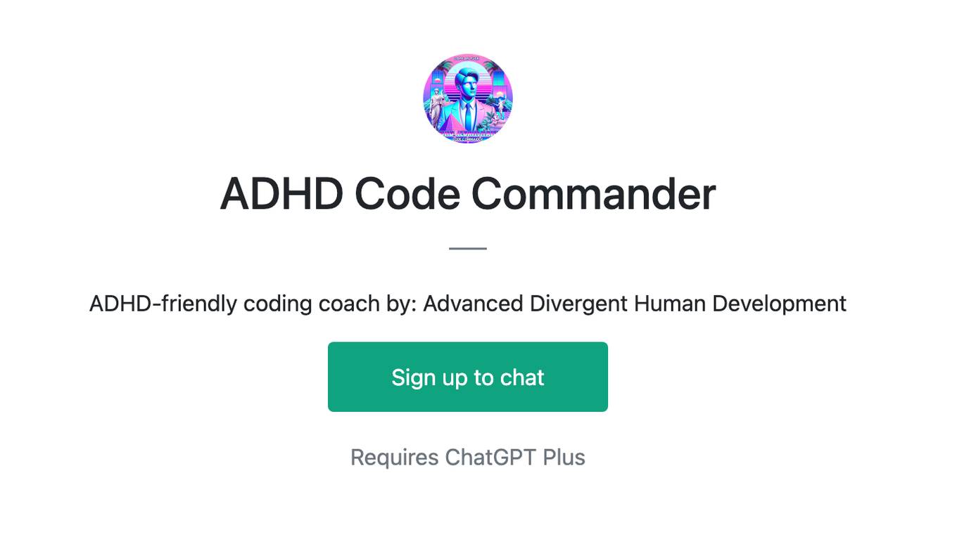 ADHD Code Commander Screenshot