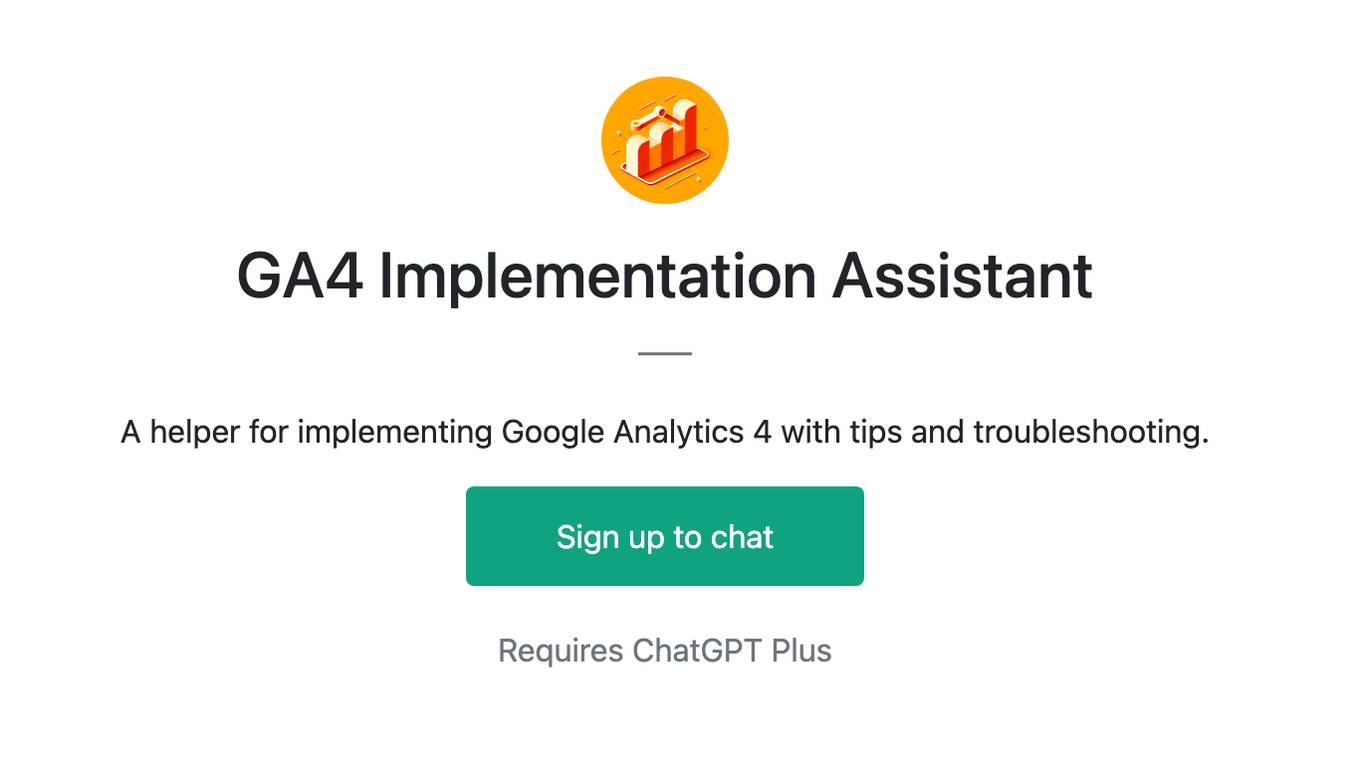 GA4 Implementation Assistant Screenshot