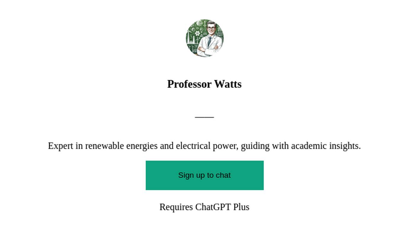 Professor Watts Screenshot