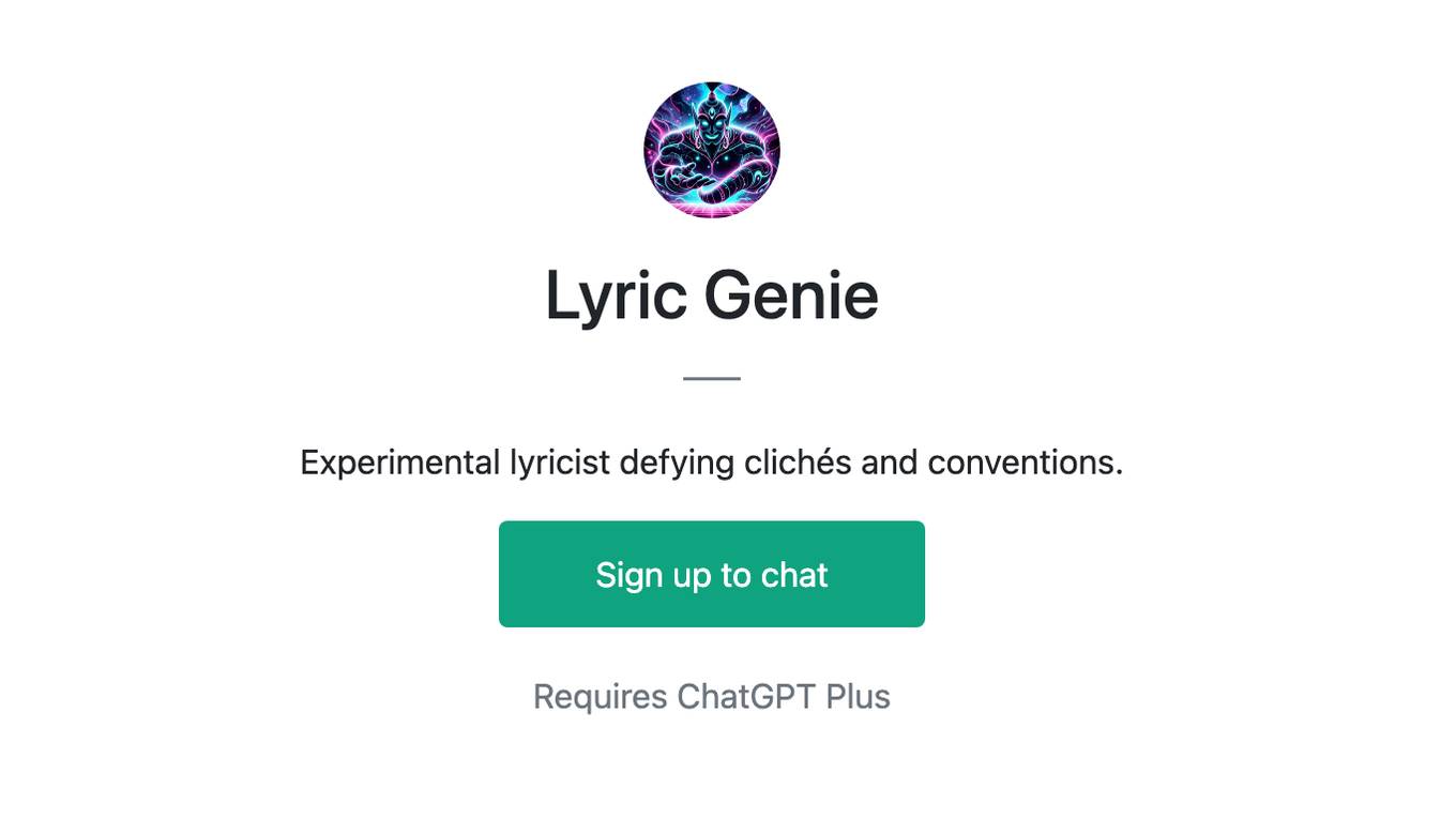 Lyric Genie Screenshot