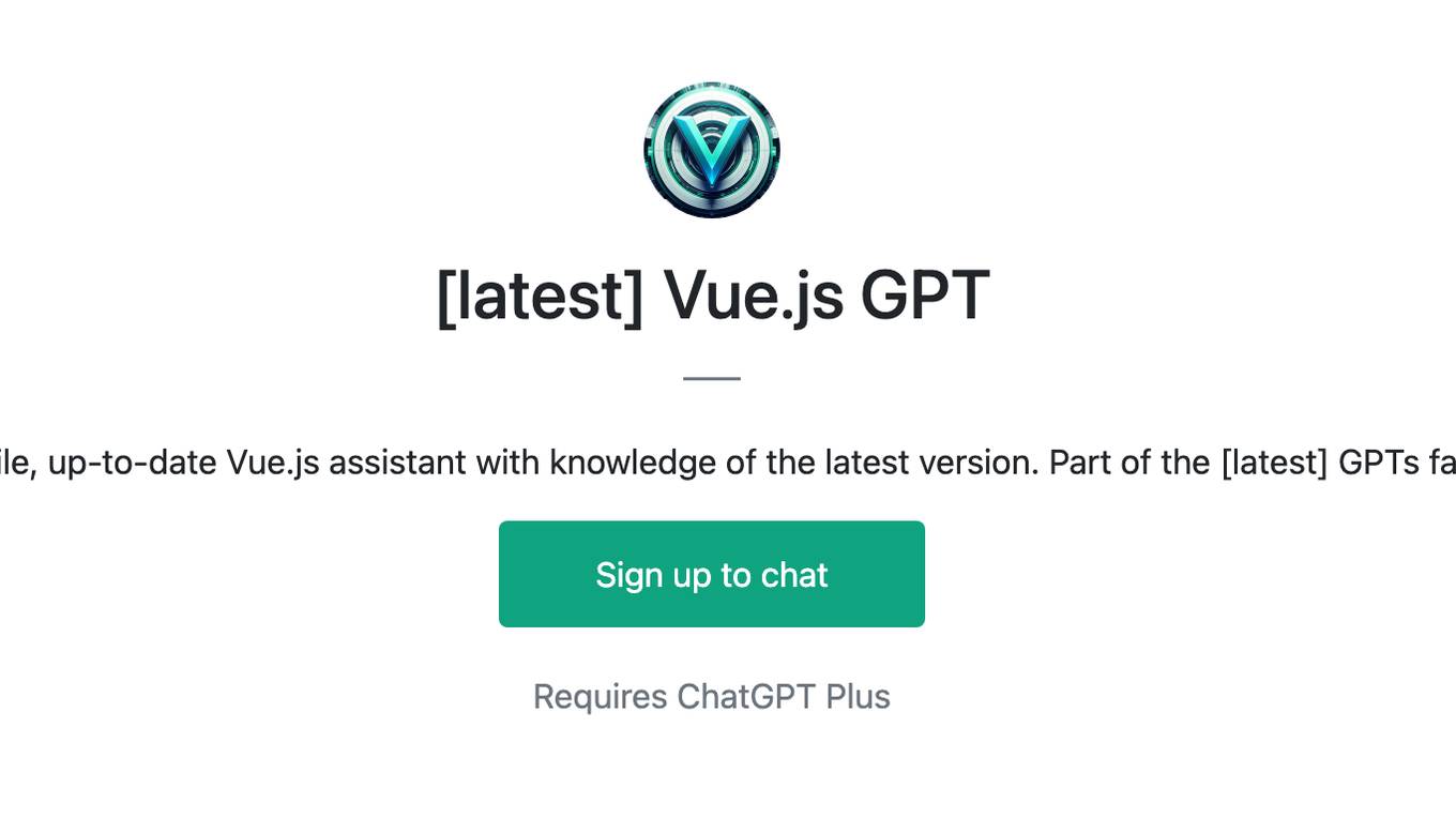 [latest] Vue.js GPT Screenshot