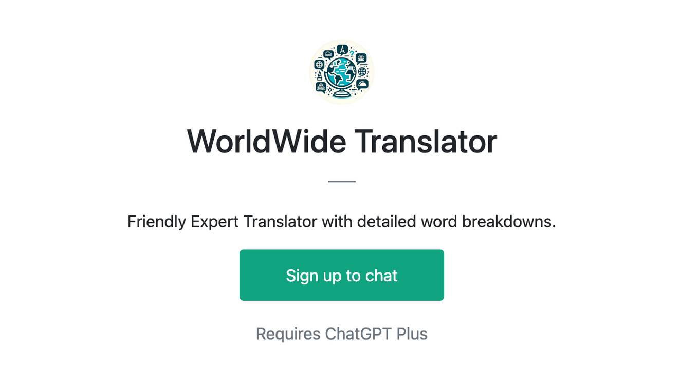 WorldWide Translator Screenshot