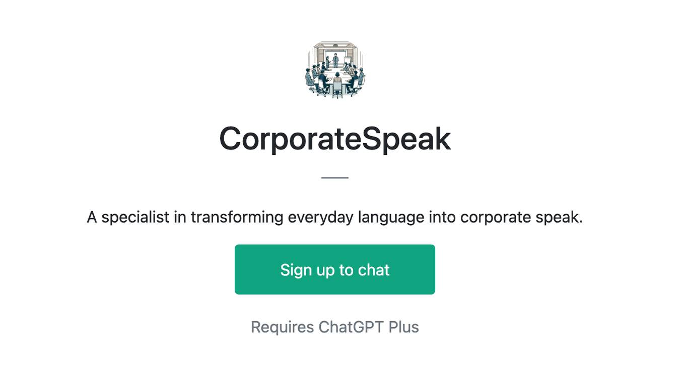 CorporateSpeak Screenshot