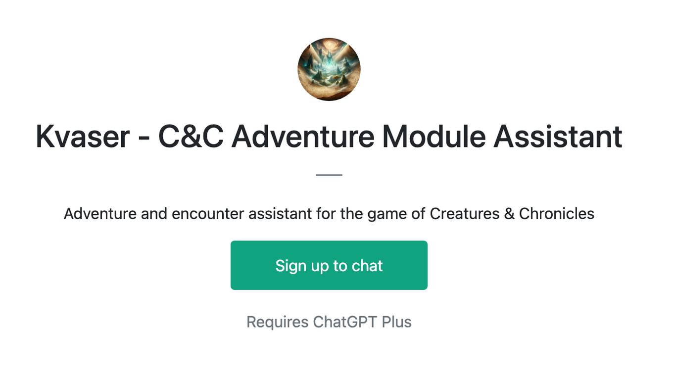 Kvaser - C&C Adventure Module Assistant Screenshot