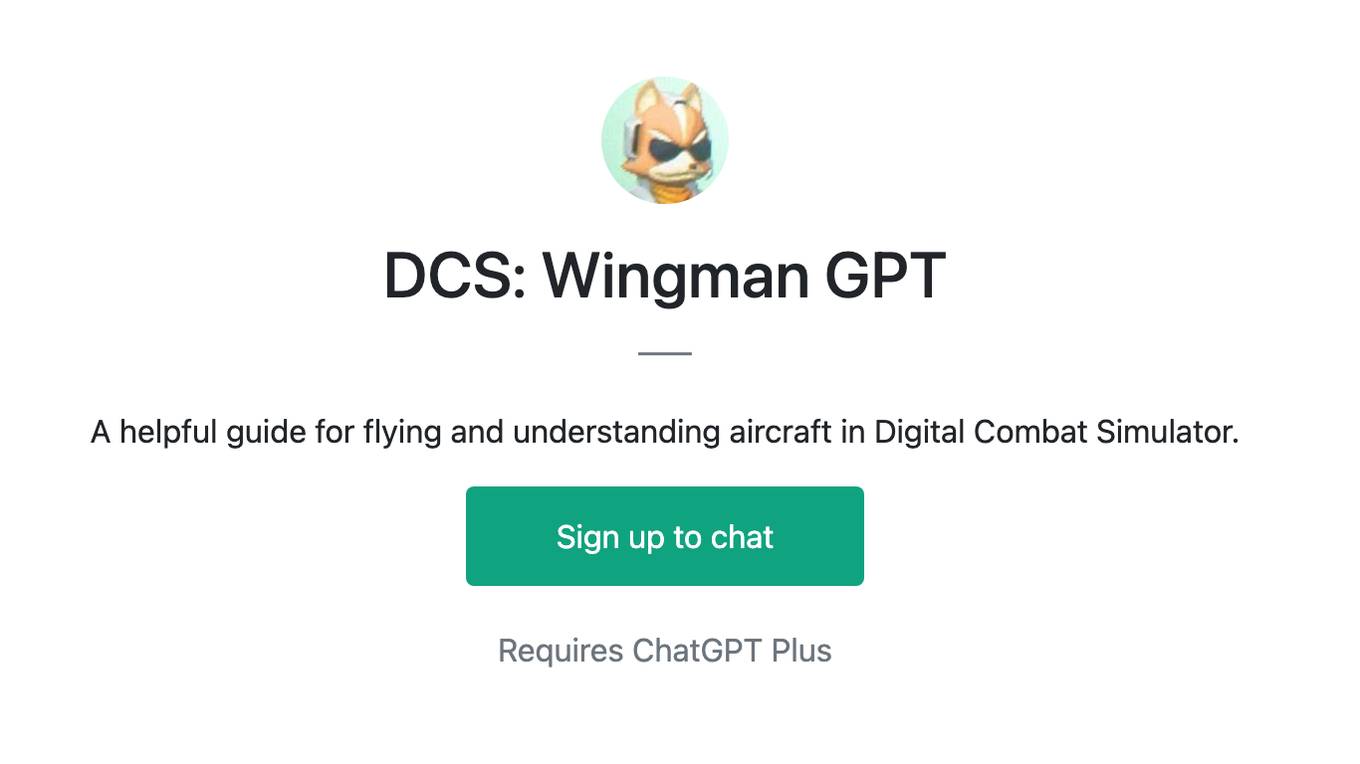 DCS: Wingman GPT Screenshot