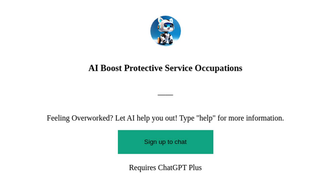 AI Boost Protective Service Occupations Screenshot