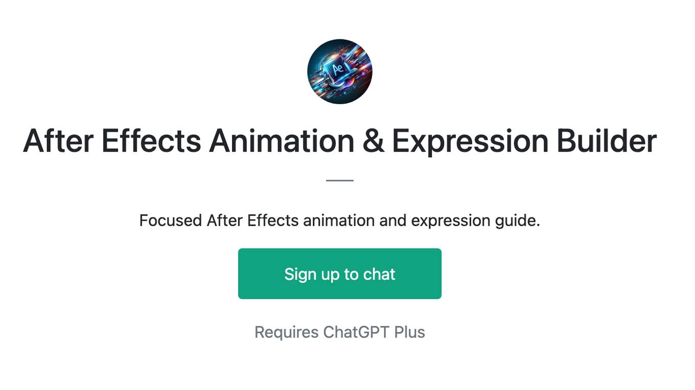 After Effects Animation & Expression Builder Screenshot