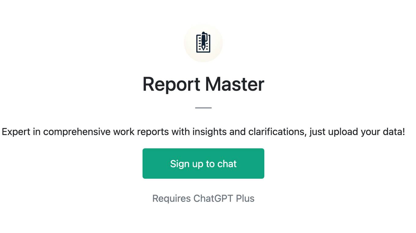 Report Master Screenshot