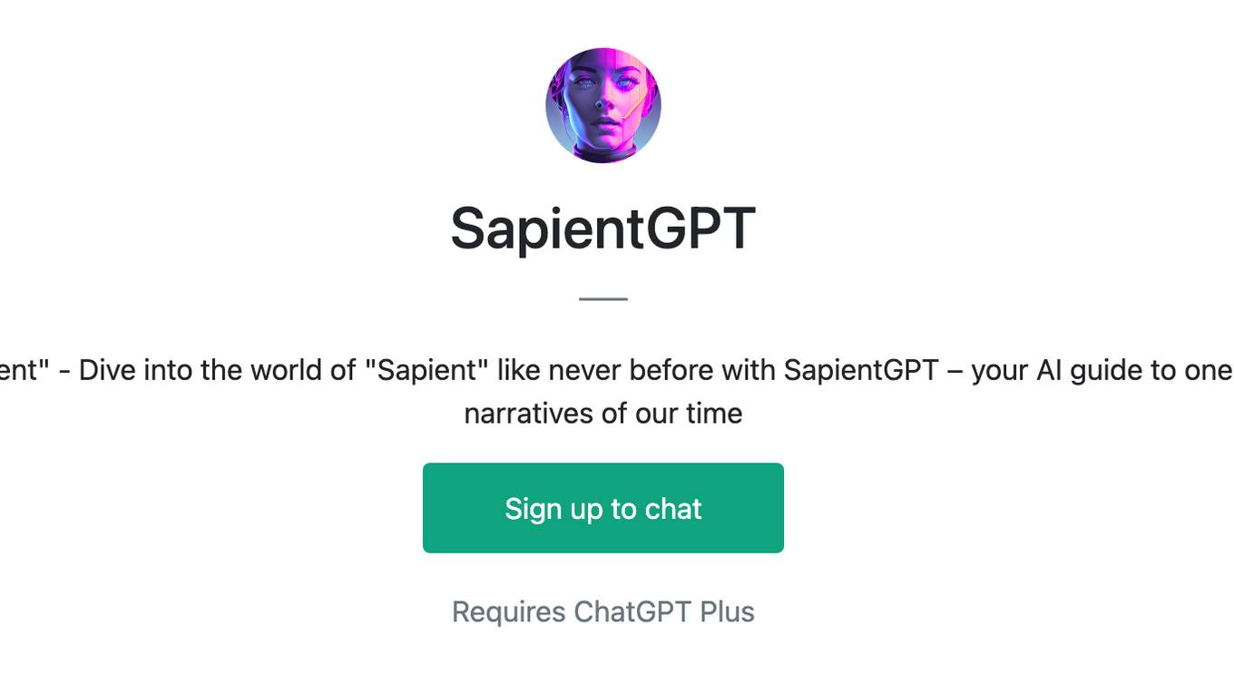 SapientGPT Screenshot