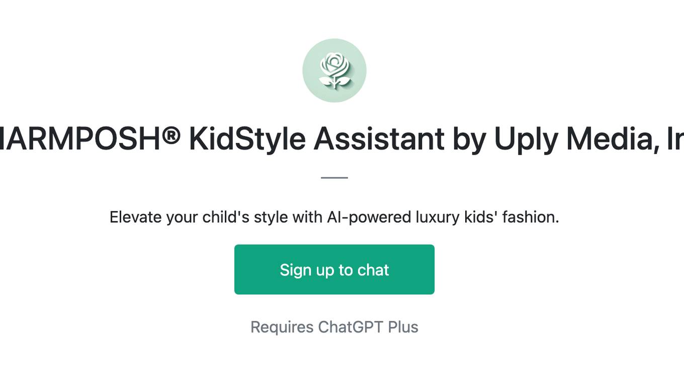 CHARMPOSH® KidStyle Assistant by Uply Media, Inc Screenshot