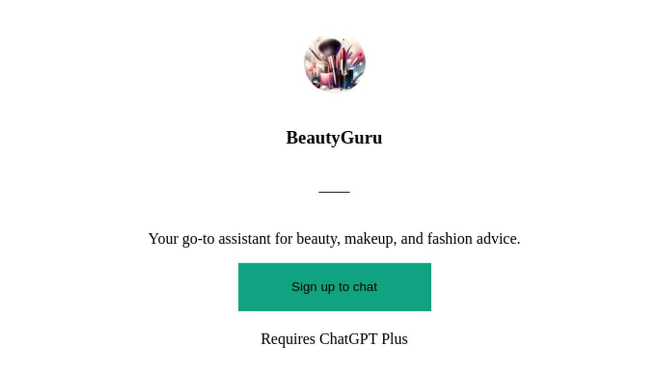 BeautyGuru Screenshot