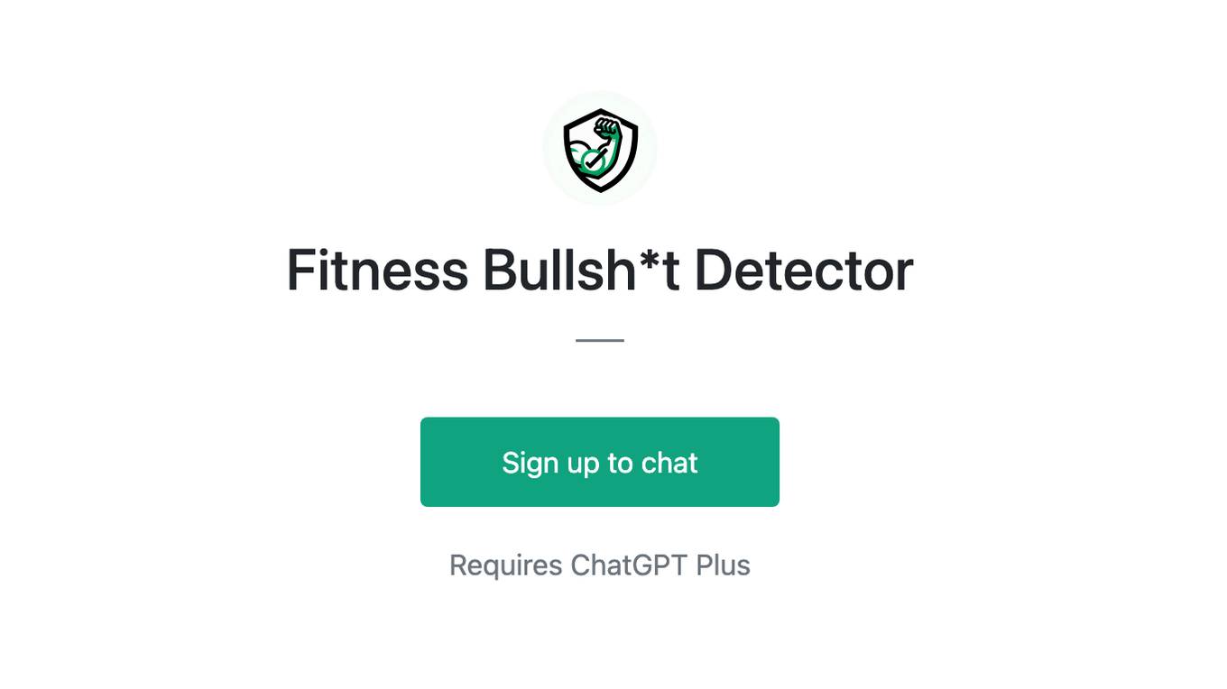 Fitness Bullsh*t Detector Screenshot