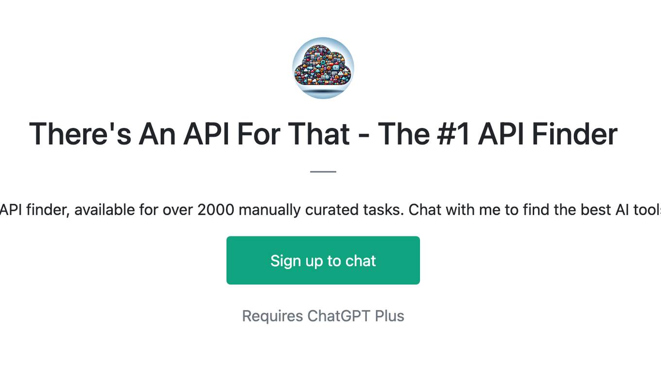 There's An API For That - The #1 API Finder Screenshot