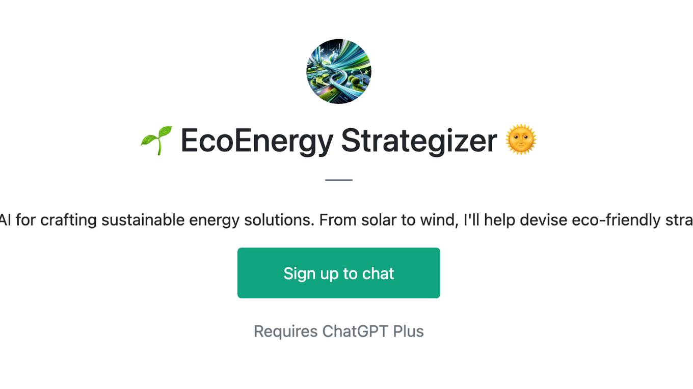 🌱 EcoEnergy Strategizer 🌞 Screenshot