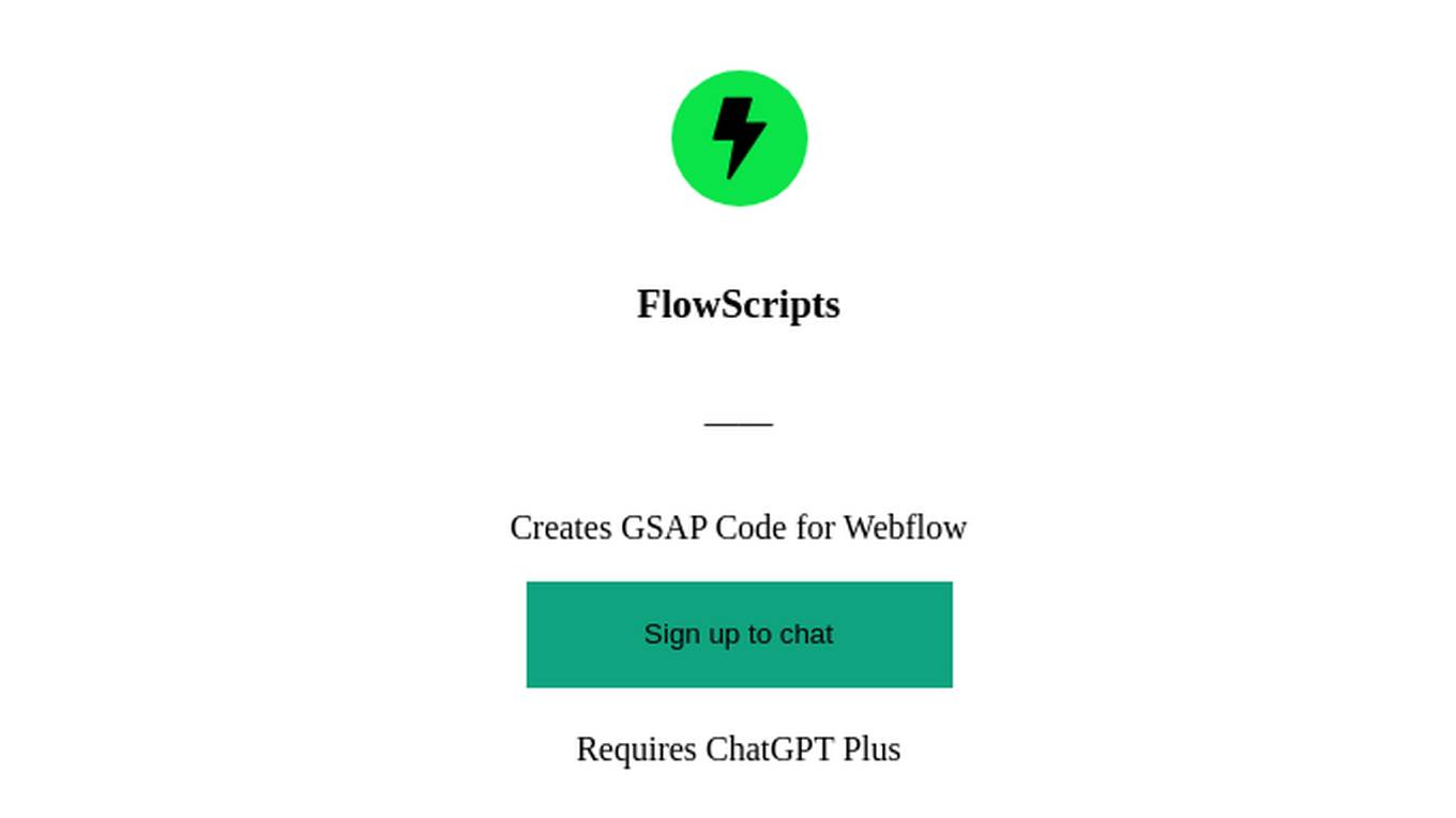 FlowScripts Screenshot