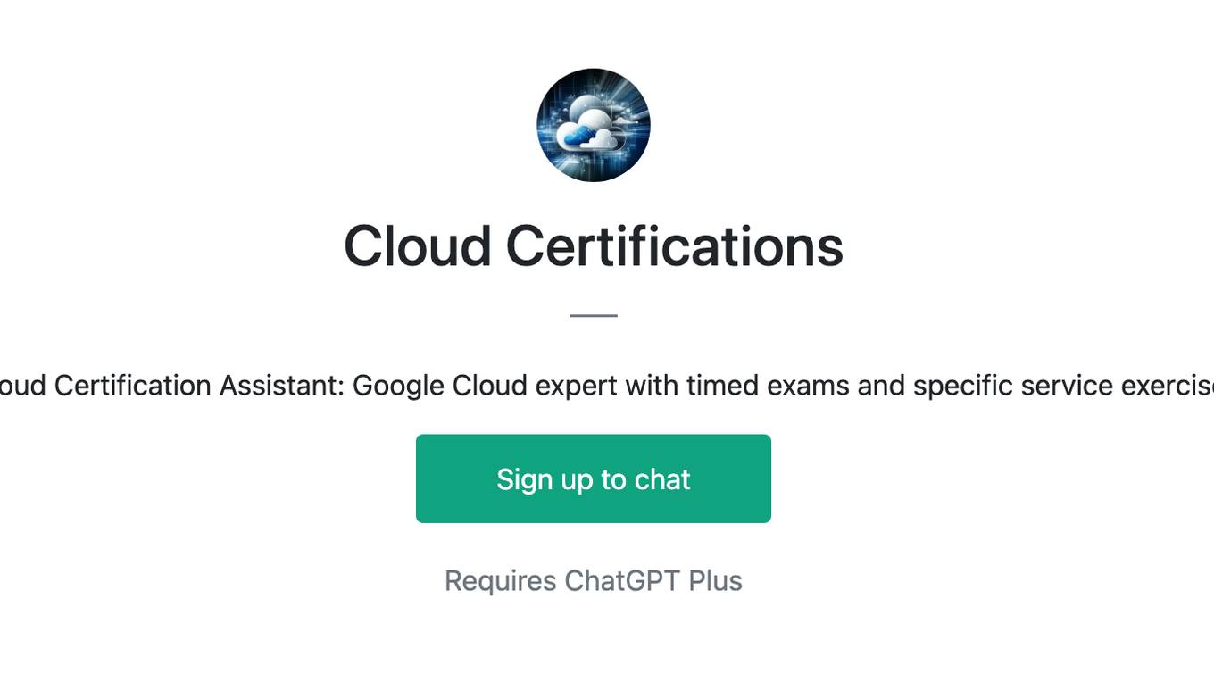 Cloud Certifications Screenshot