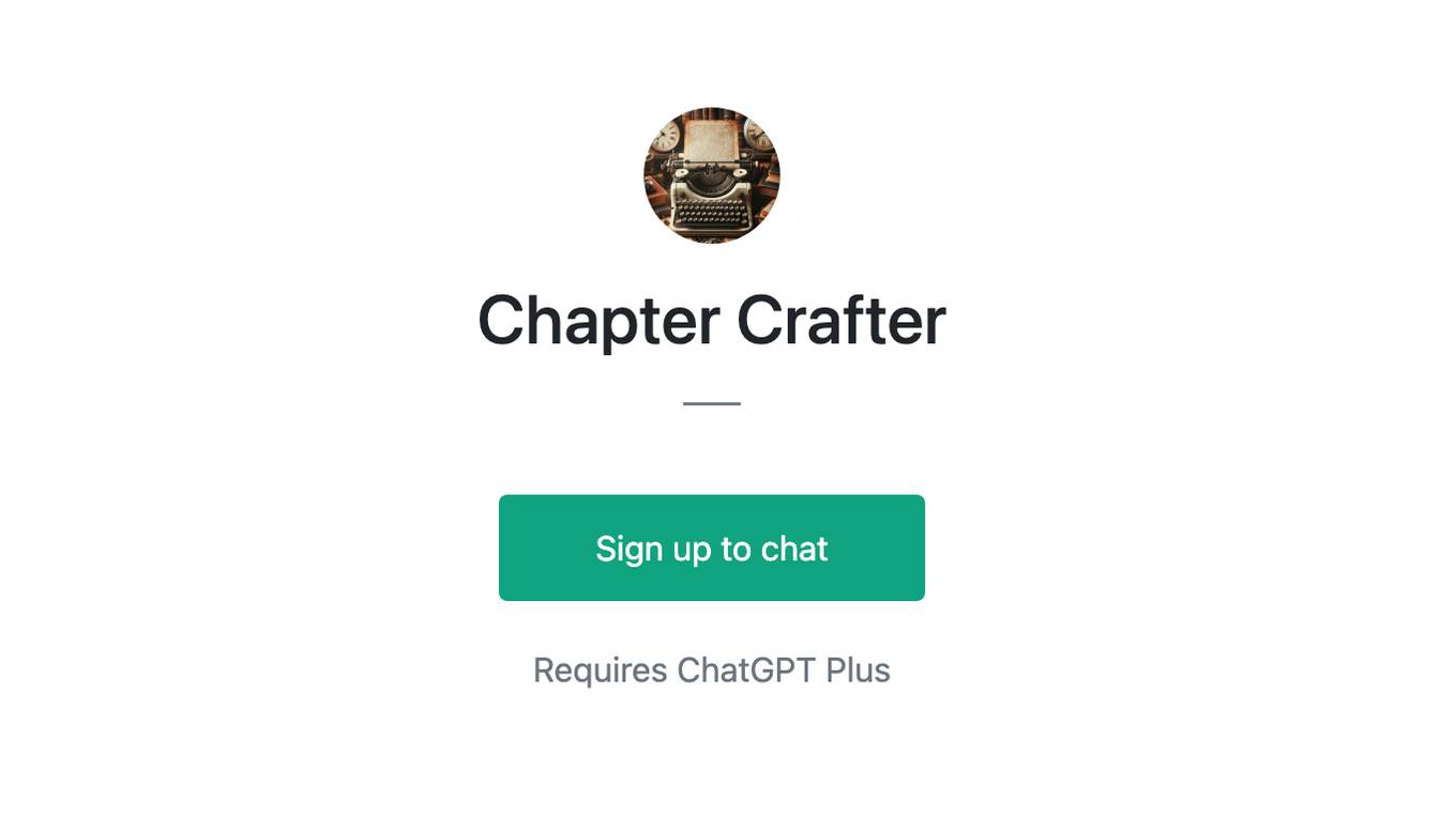 Chapter Crafter Screenshot