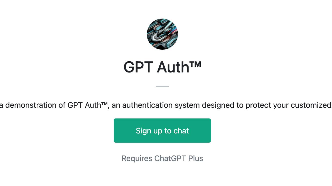 GPT Auth™ Screenshot