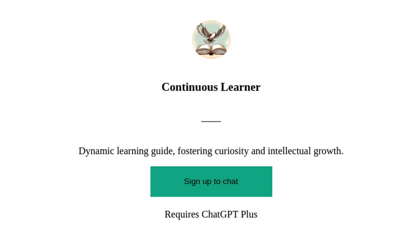 Continuous Learner Screenshot