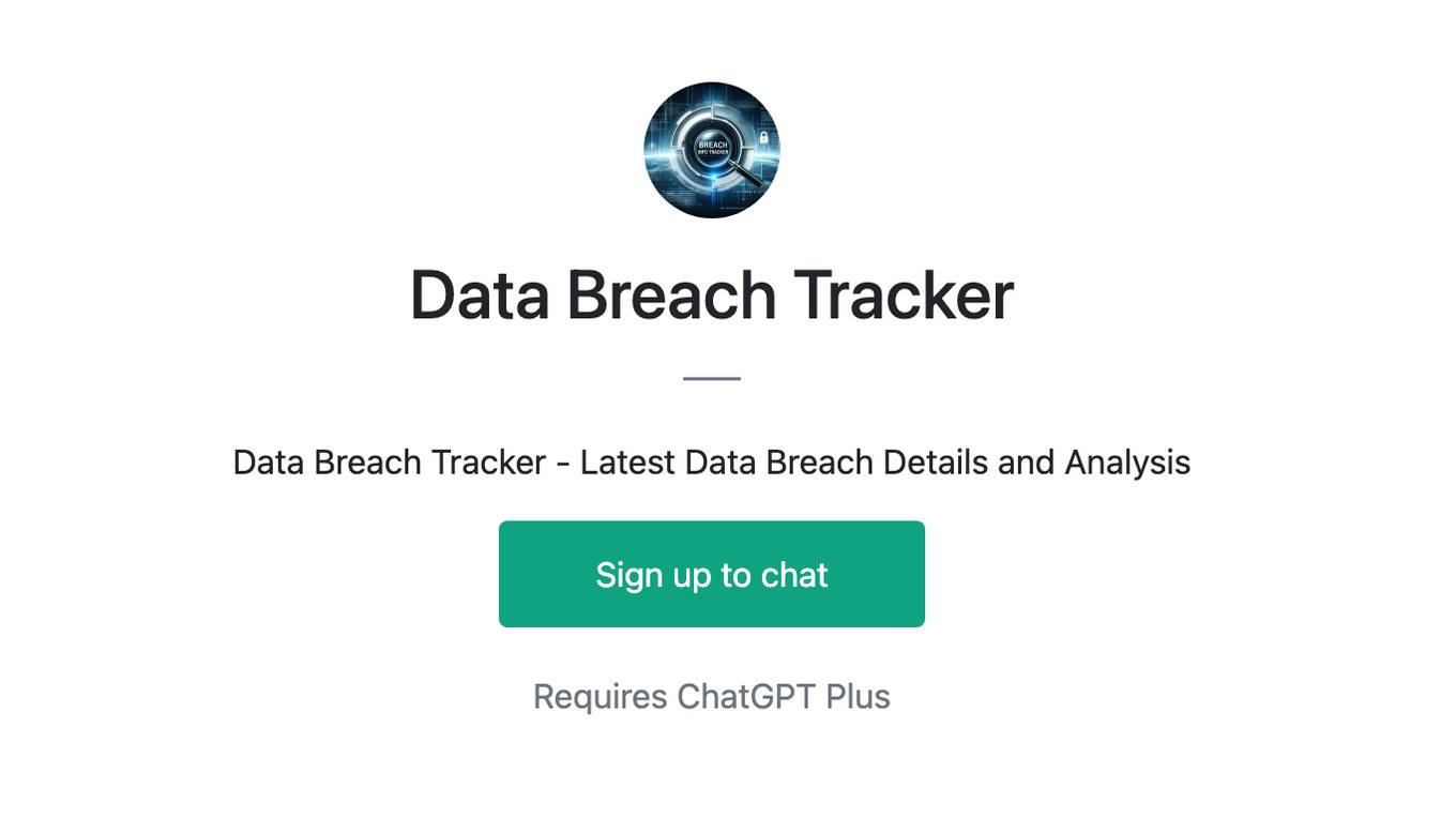 Data Breach Tracker Screenshot