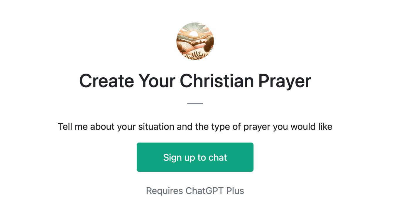 Create Your Christian Prayer Screenshot