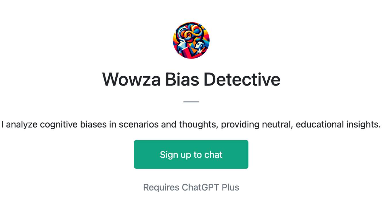 Wowza Bias Detective Screenshot