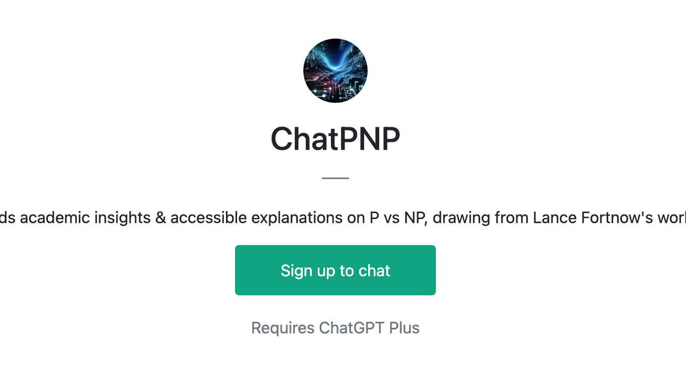 ChatPNP Screenshot