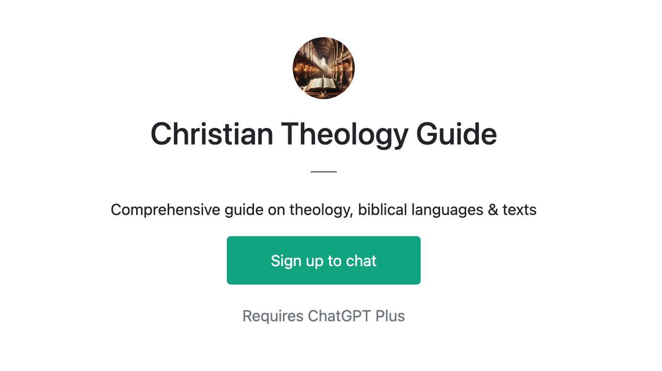 Christian Theology Guide Screenshot