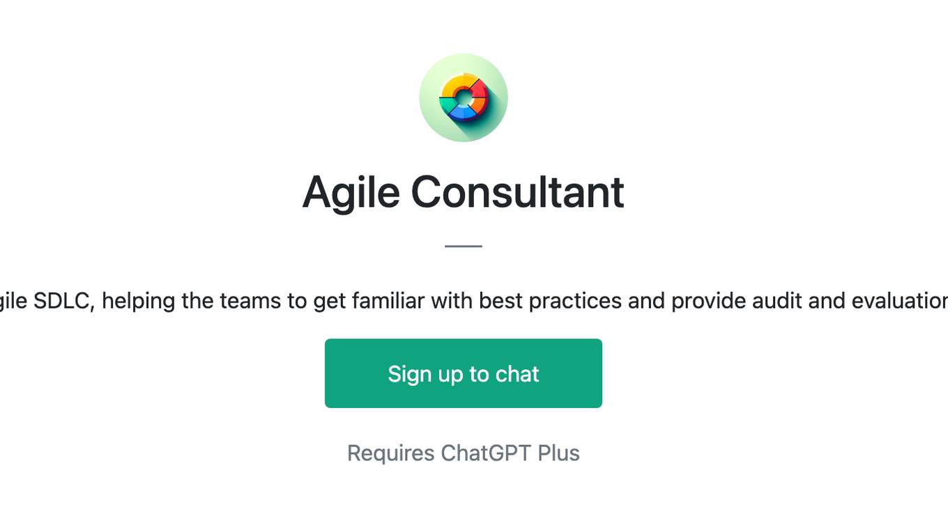 Agile Consultant Screenshot