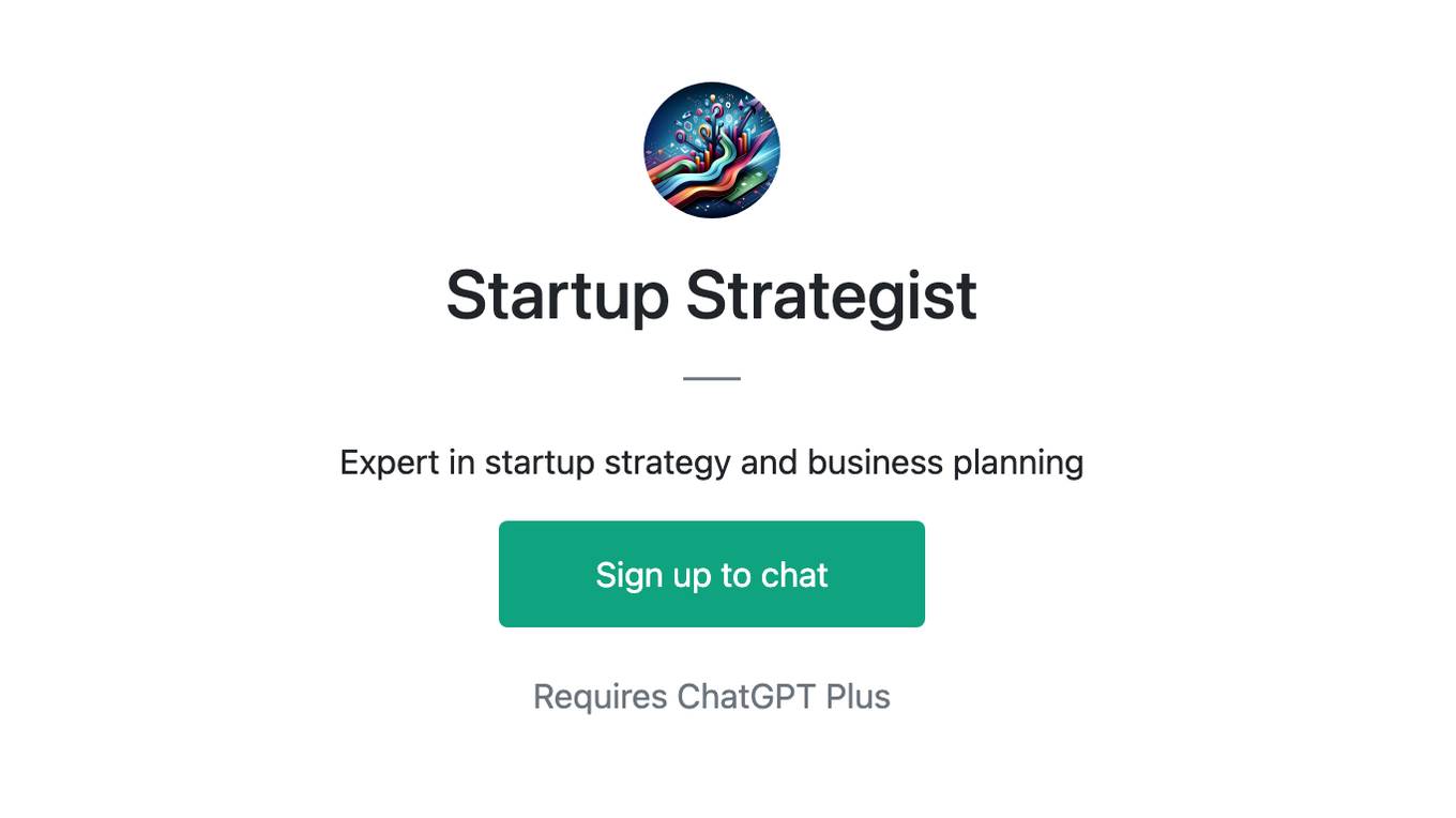 Startup Strategist Screenshot