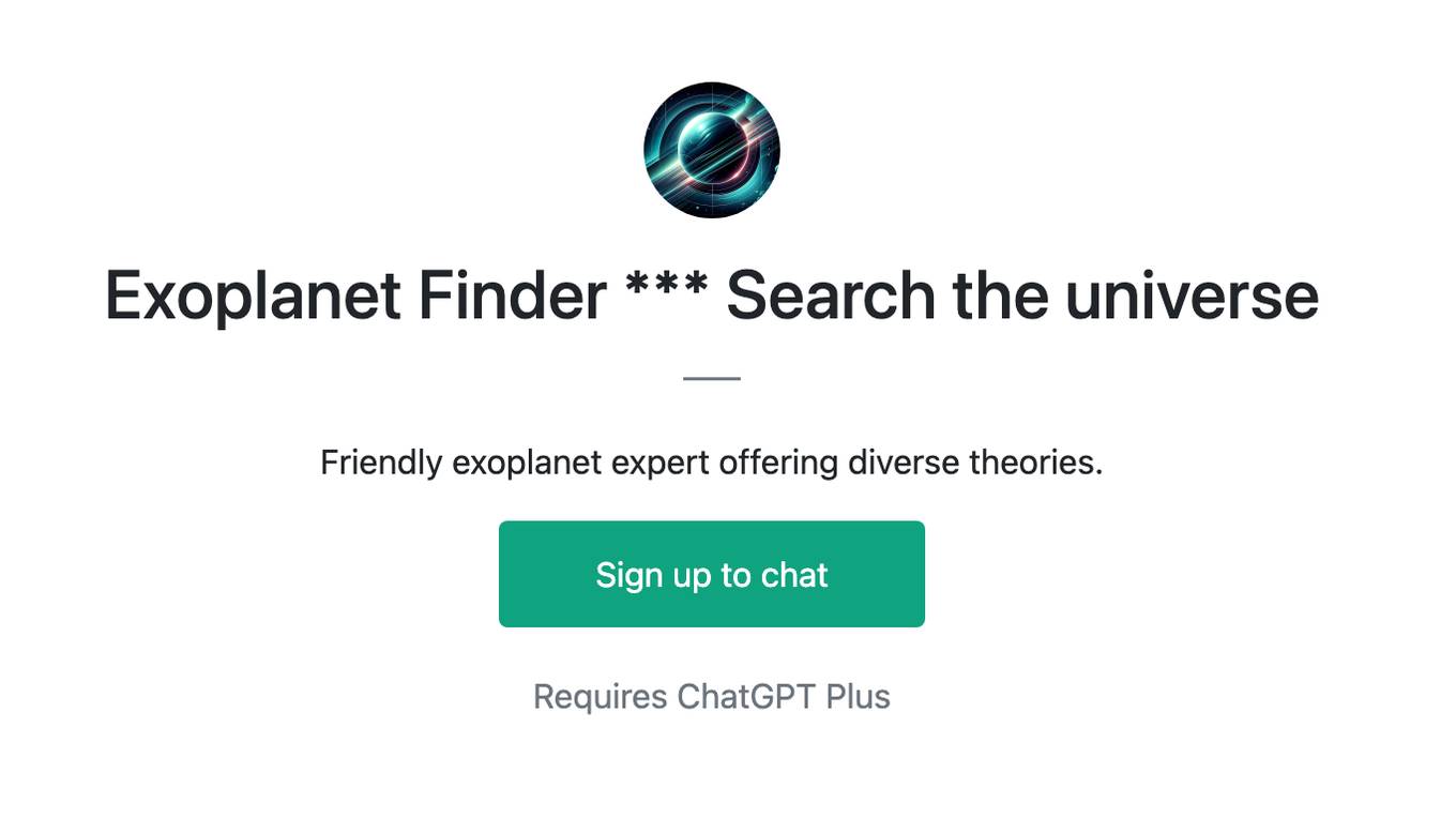 Exoplanet Finder *** Search the universe Screenshot