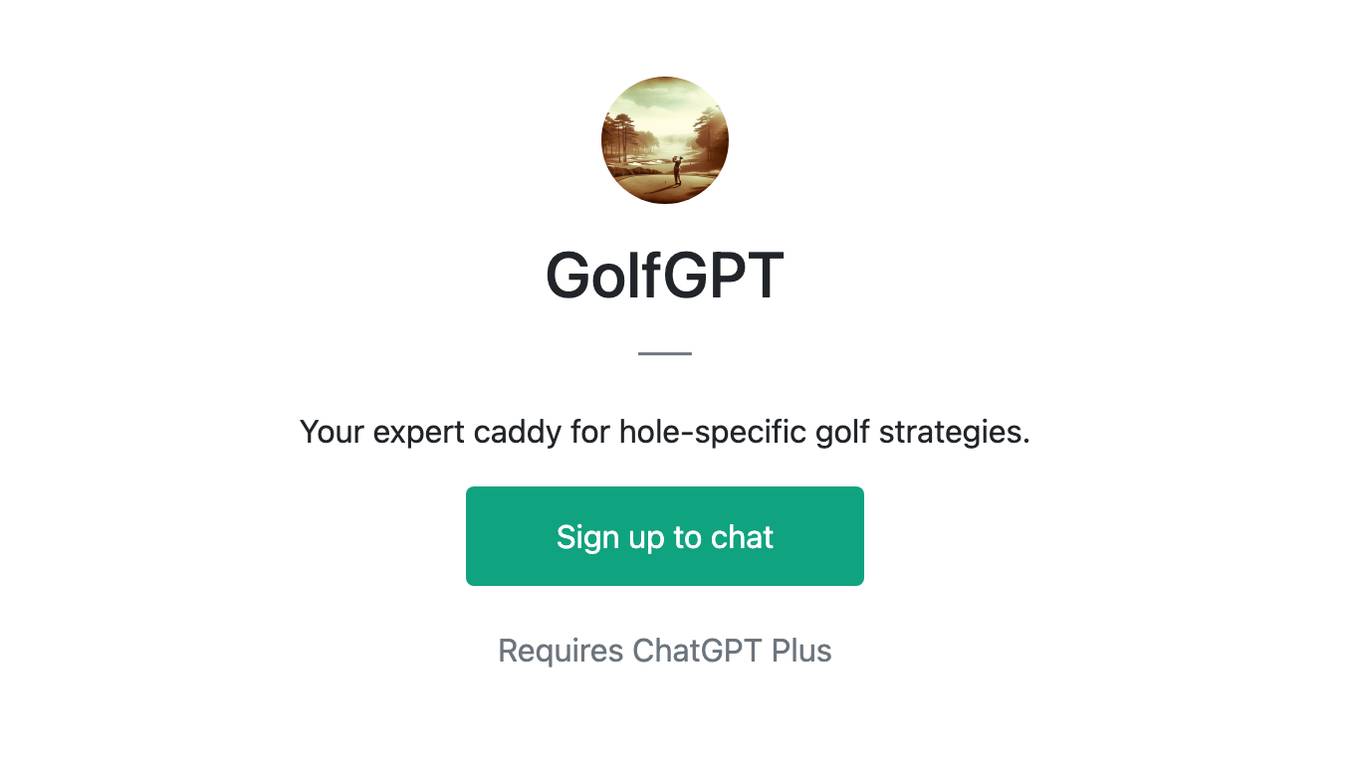 GolfGPT Screenshot