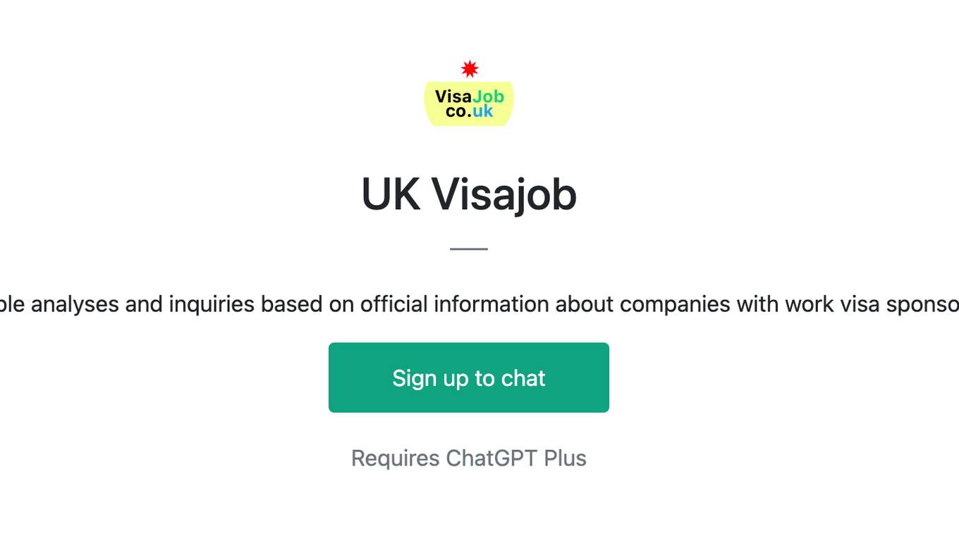 UK  Visajob Screenshot